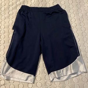 Blue and white Cougar Gymshorts